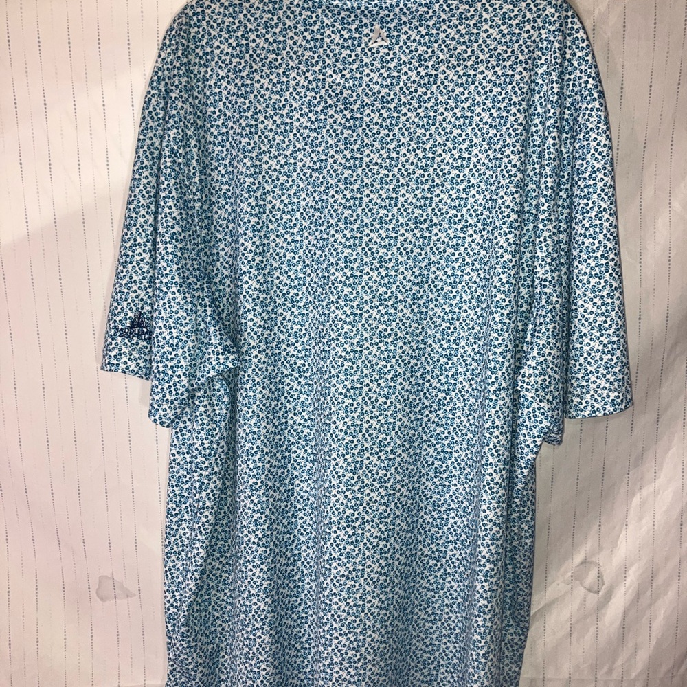 NWT Bermuda Sands Men’s 2X Saddleback Golf Course Floral Blue Shirt - Picture 11 of 14